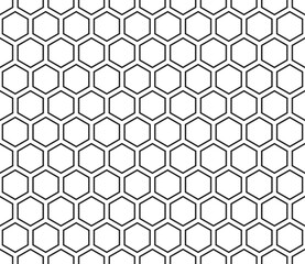 Honeycomb Background. Hexagon mosaic background. Hexagonal shapes. Seamless tileable vector illustration.