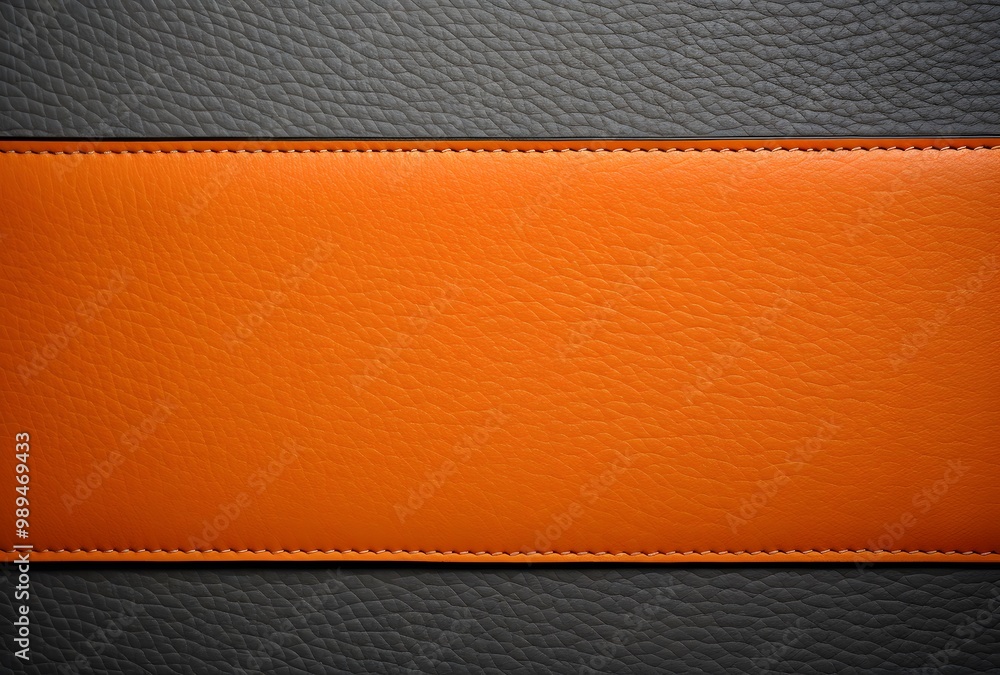 Poster Orange and Gray Leather Texture Background