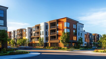 Contemporary residential communities in an urban setting