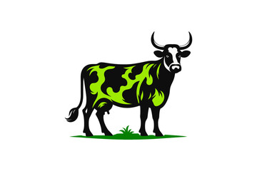 cow icon isolated on white