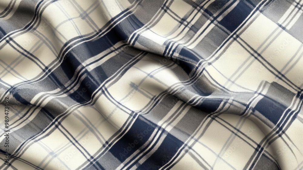 Poster modern plaid fabric featuring a tattersall pattern minimal abstract geometric design with classic tw