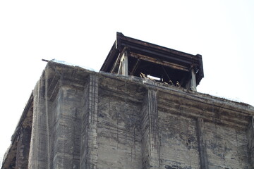 Old red brick and metal buildings in Closed metallurgical plant in Lower Vitkovice, part of famous...