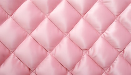 Pink Quilted Velvet Fabric Background Texture