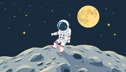 astronaut on the moon