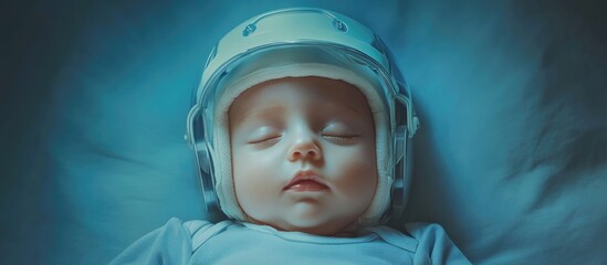 Craniosynostosis helmet for infants with flat head syndrome brain shape deformity concerns in newborns with autism and genetic conditions during sleep and tummy time