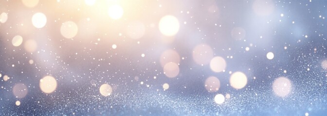 Obraz premium abstract backgrounf of glitter vintage lights . silver and white. de-focused. banner