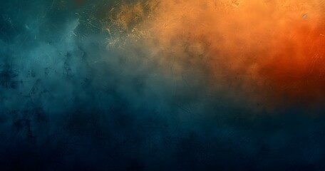 Obraz premium Abstract Grainy Texture Background with Orange and Blue Gradient