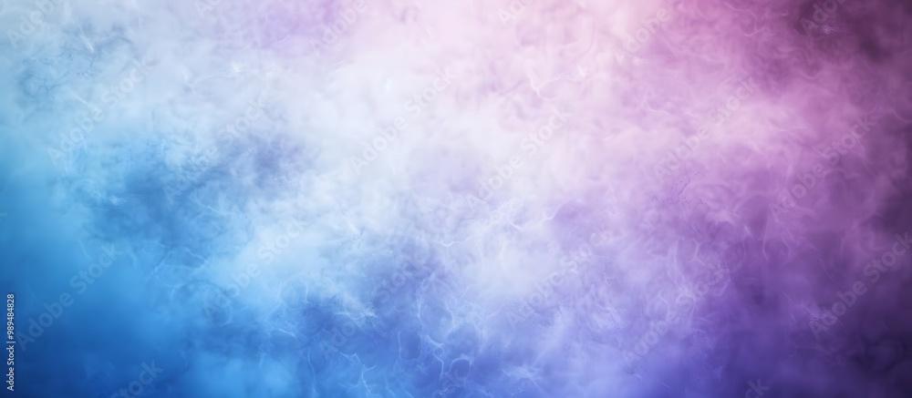 Wall mural Abstract Blue Purple Gradient Background with Grain Texture