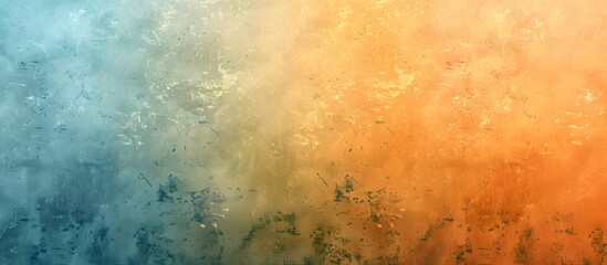 Fototapeta premium Abstract Grainy Blue And Orange Gradient Background