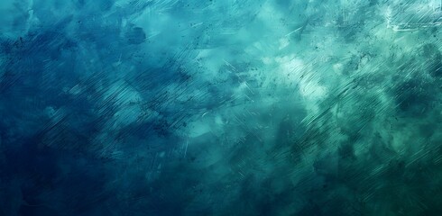 Fototapeta premium Abstract Blue and Green Gradient Background with Grainy Texture