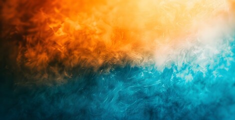 Obraz premium Abstract Orange Blue Gradient Background Blurred Edges