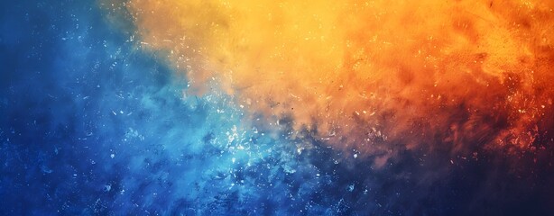Fototapeta premium Abstract Blue Orange Gradient Background with Noise