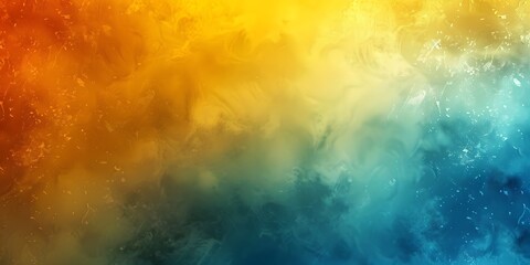 Fototapeta premium Abstract Gradient Background with Blue, Yellow and Orange Colors