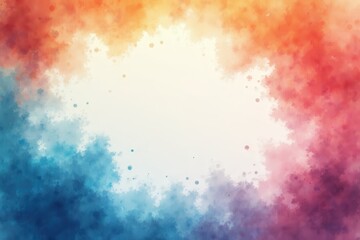 Fototapeta premium Abstract Watercolor Background with Blue, Pink, and Orange Hues