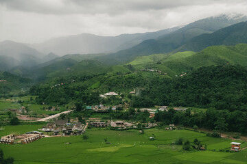 The Landscape view of Sapan, Nan Thailand