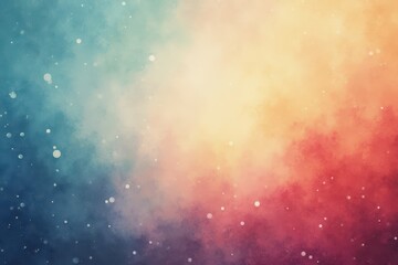 Abstract Watercolor Background with Scattered White Circles
