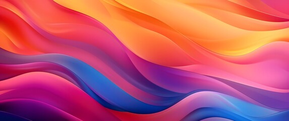Obraz premium Abstract Colorful Wavy Gradient Background
