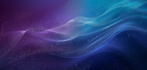 Abstract Gradient Background With Blue, Purple and Teal Colors