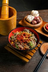 Rice bowl spicy chef cooking creative indonesian authentic asian food