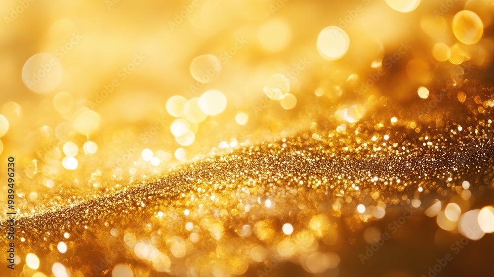 Poster glittering golden abstract background with a shimmering effect