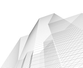 Fototapeta premium abstract architecture vector 3d illustration