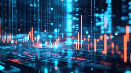 Abstract Digital Data Visualization