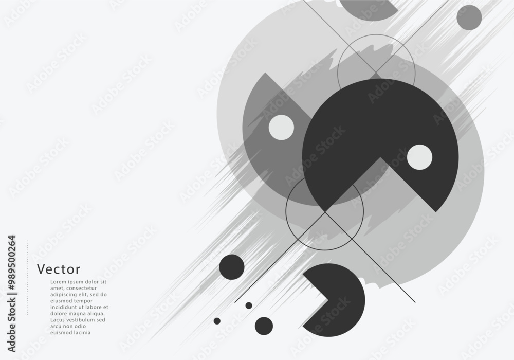 Poster Abstract graphic design element . Geometric background concept. Blue gradient