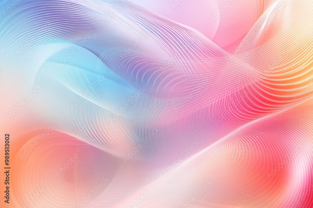 Poster abstract blurred decorative design featuring curved lines and circles providing space for text ideal