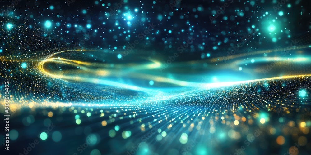 Poster abstract light technology background in raster format