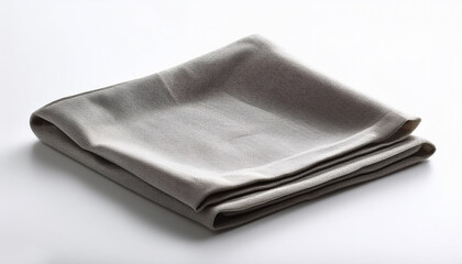 Plain folded cloth with white background
