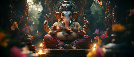 Lord ganesha , Indian ganesh festival. Happy Ganesha Chaturthi. Ganesh Chaturthi.