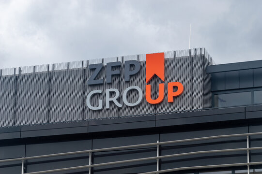 Breclav, Czechia - July 28, 2024: Logo of ZFP Group.
