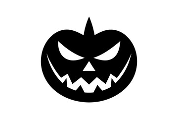 Halloween face icon vector. Scary face illustration sign. Funny Face symbol. Pumpkin face logo.