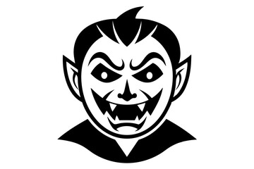 Halloween face icon vector. Scary face illustration sign. Funny Face symbol. Pumpkin face logo.