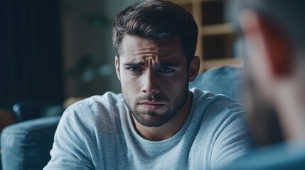 Obraz premium Intense Conversation: A Modern Drama