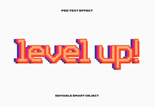 Retro Pixel Text Effect