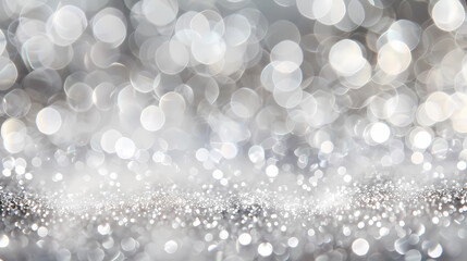 silver bokeh background