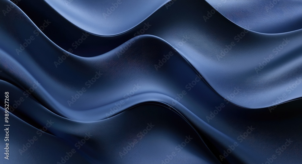 Poster creative waves. abstract design with soft blue gradient for modern background