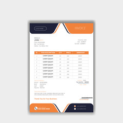 Obraz premium Corporate business letterhead and invoice template, Business Branding identity design template