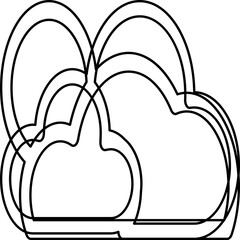 Single isolated icon with outline style icon on white background