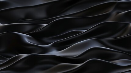 Obraz premium This backdrop features a series of flowing waves in a deep black color, creating a smooth and calming pattern that evokes a sense of tranquility and minimalism