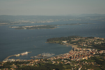 Coastal Town and Port View from A Curota