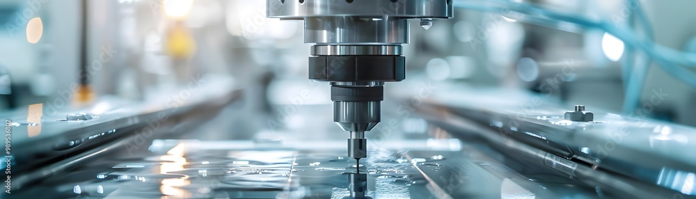 Aufkleber high-tech machinery in a precision manufacturing facility executing intricate engineering tasks on a