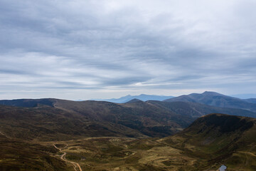 Beautiful mountain landscape. Ukrainian Carpathian Mountains.