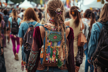 Colorful celebration of community and creativity at the vibrant festival, where attendees immerse in art and music under the summer sun