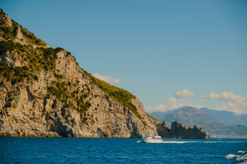 Naklejka premium view of the coast of island