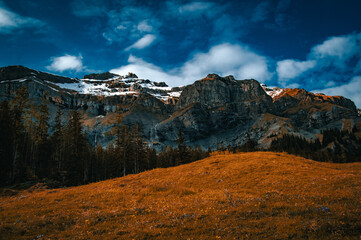 Alpine Landscape in Switzerland.
