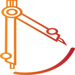 Single isolated icon with outline style icon on white background