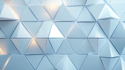 Fototapeta premium Abstract Geometric Prism Structure With Futuristic Tech Light Background