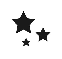 Fototapeta premium Stars icon symbol. PNG illustration.